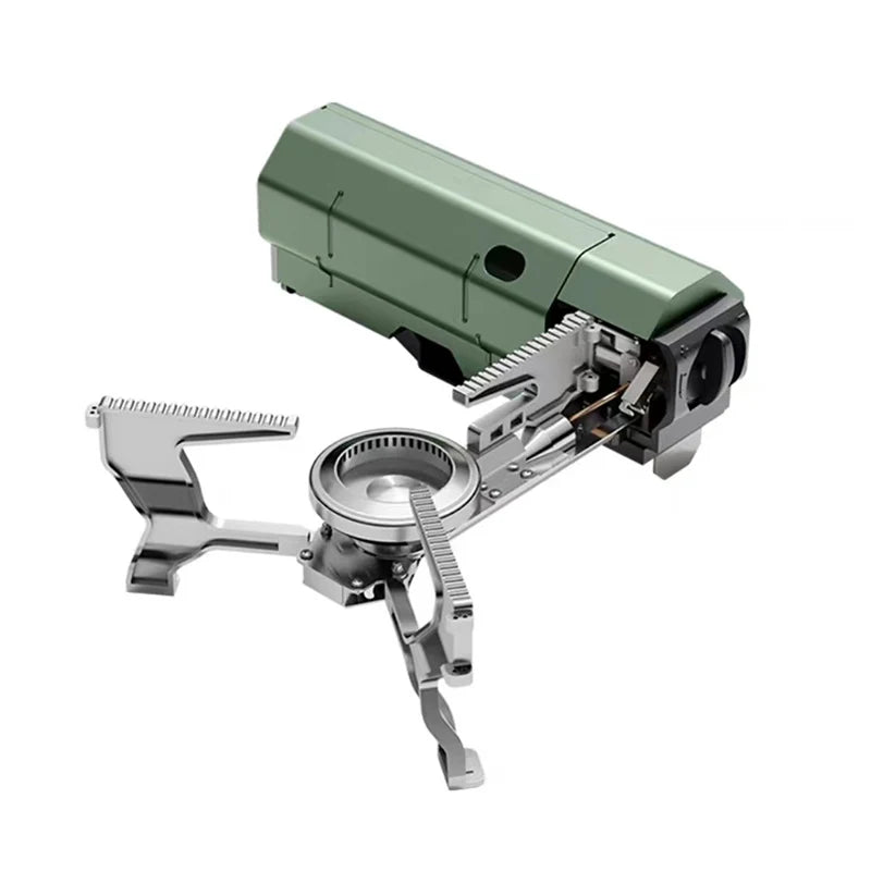Flexora FlameLite 2600W portable folding gas stove — Green color