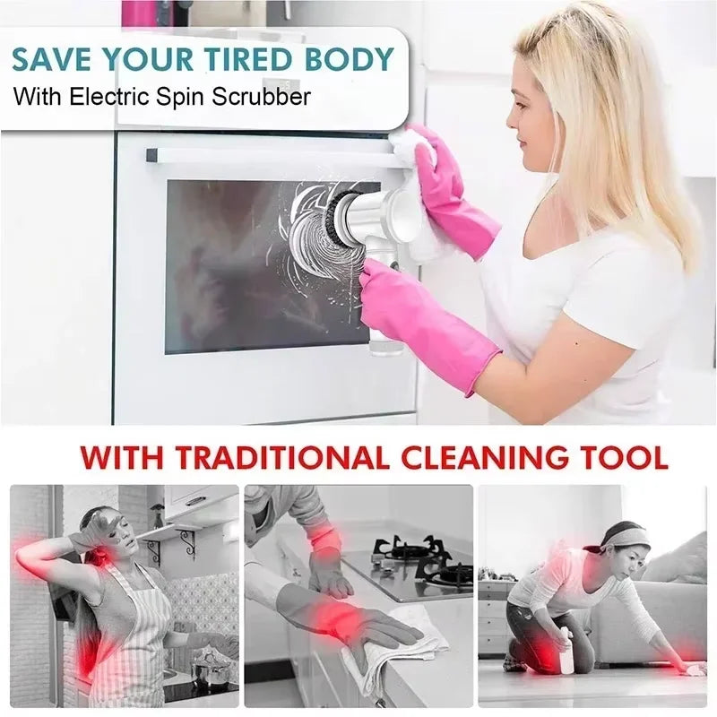 Flexora ScrubMax™ Wireless Electric Cleaning Brush