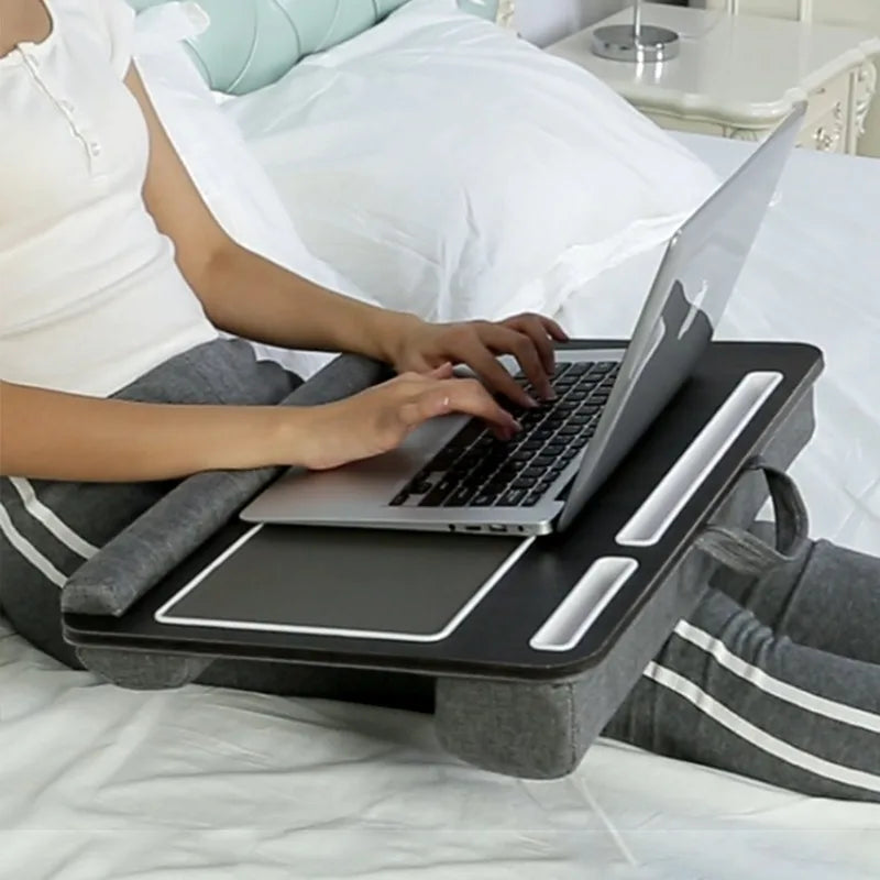 LapDesk Pro anti-slip base and storage compartment detail