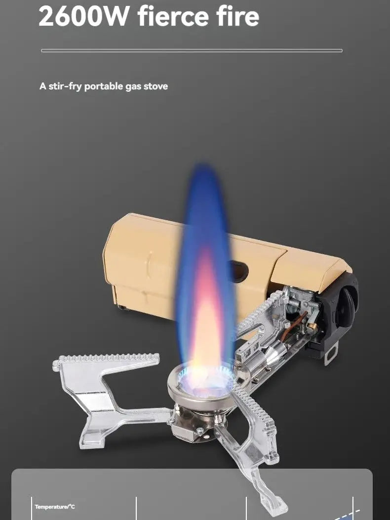 FlameLite electronic ignition one-touch start — outdoor camping stove