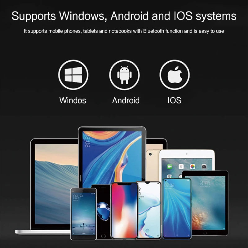 FlexoraHub FoldKey Pro — Black and Silver 9 language layouts