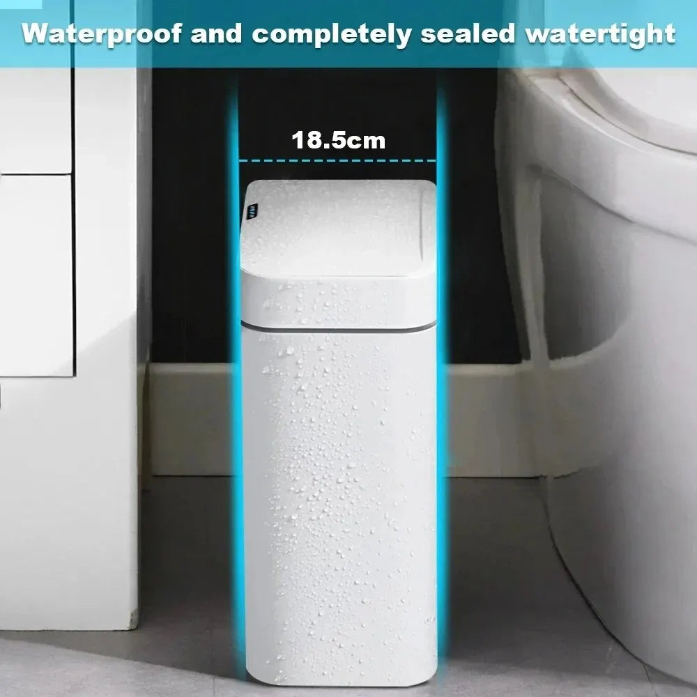 AutoBag IPX5 waterproof trash can — kitchen and bathroom safe